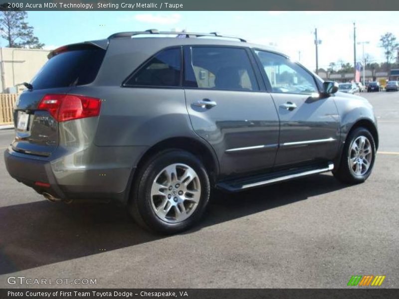 Sterling Gray Metallic / Taupe 2008 Acura MDX Technology