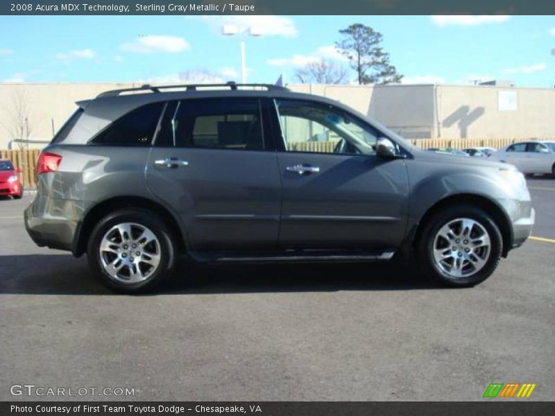 Sterling Gray Metallic / Taupe 2008 Acura MDX Technology