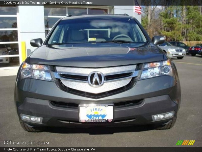 Sterling Gray Metallic / Taupe 2008 Acura MDX Technology