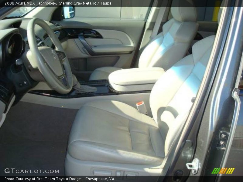 Sterling Gray Metallic / Taupe 2008 Acura MDX Technology