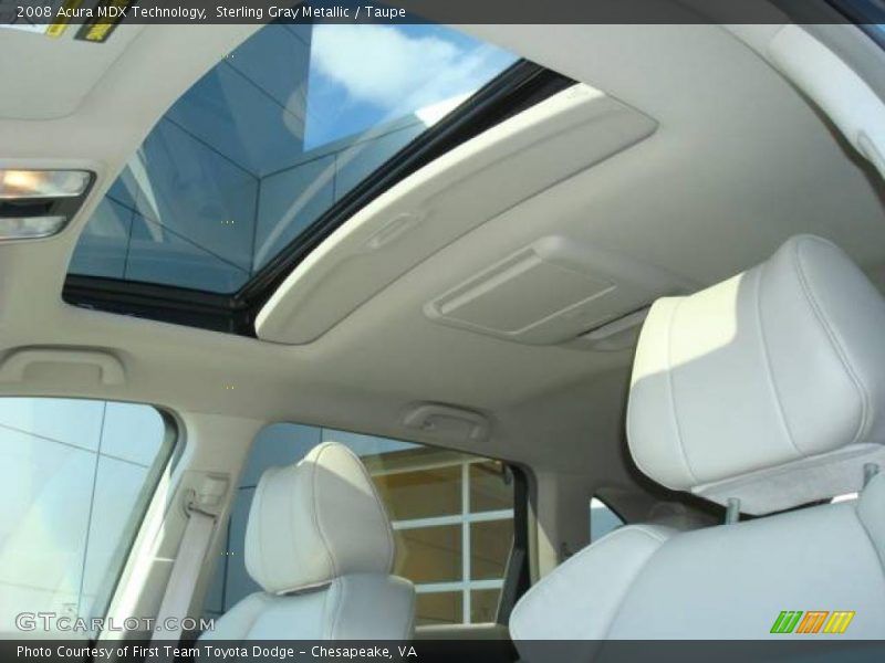 Sterling Gray Metallic / Taupe 2008 Acura MDX Technology