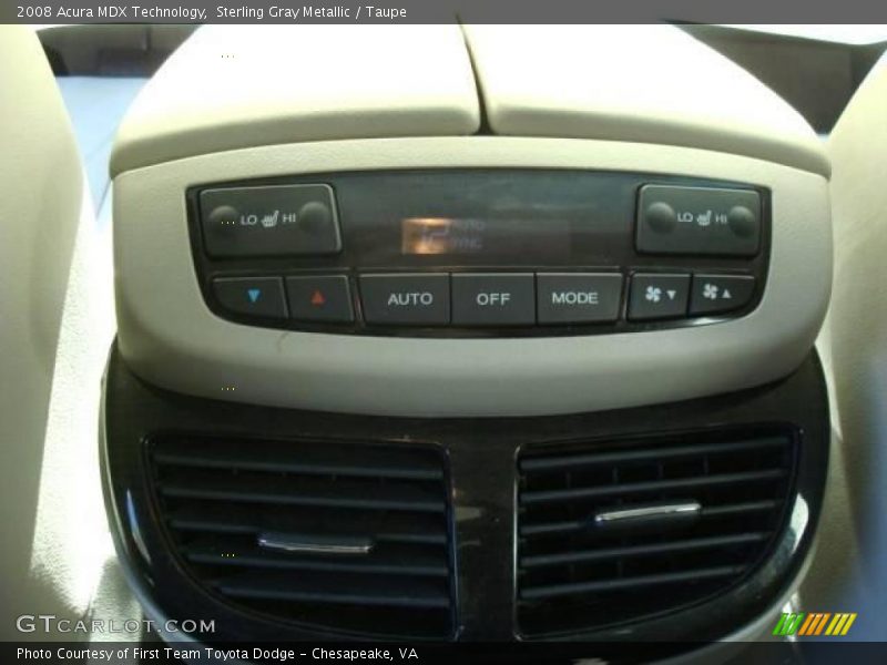 Sterling Gray Metallic / Taupe 2008 Acura MDX Technology