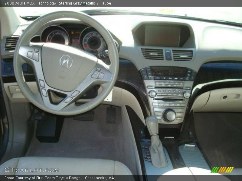 Sterling Gray Metallic / Taupe 2008 Acura MDX Technology