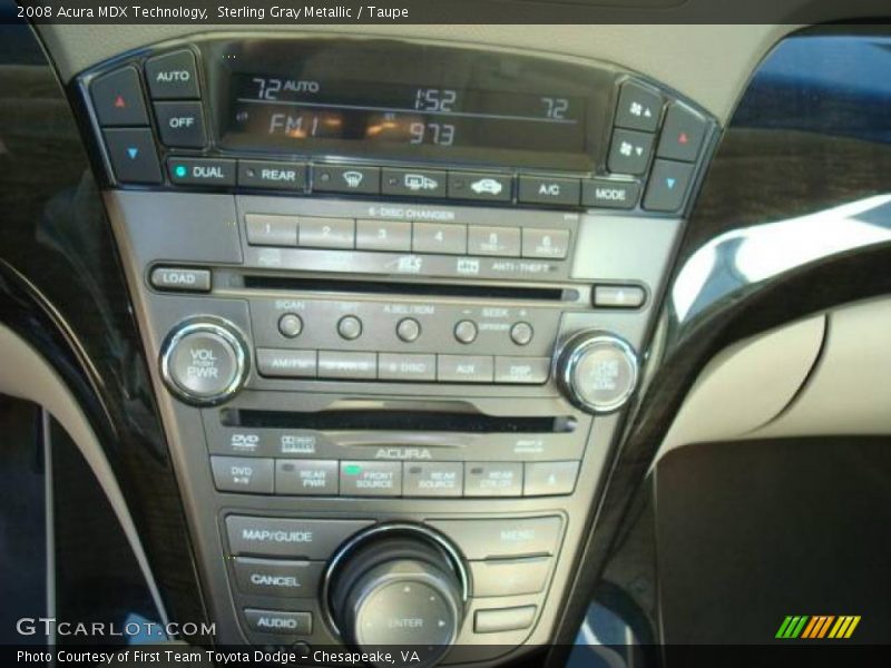 Sterling Gray Metallic / Taupe 2008 Acura MDX Technology
