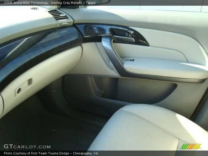 Sterling Gray Metallic / Taupe 2008 Acura MDX Technology