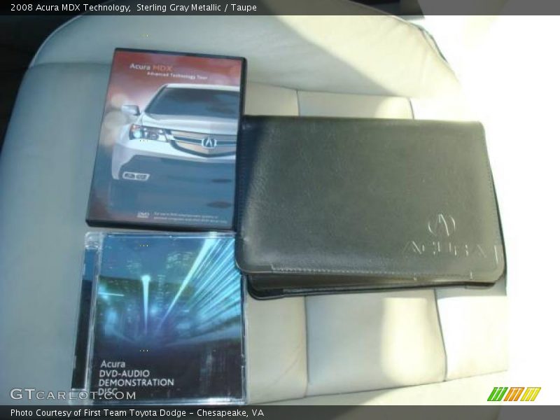 Sterling Gray Metallic / Taupe 2008 Acura MDX Technology