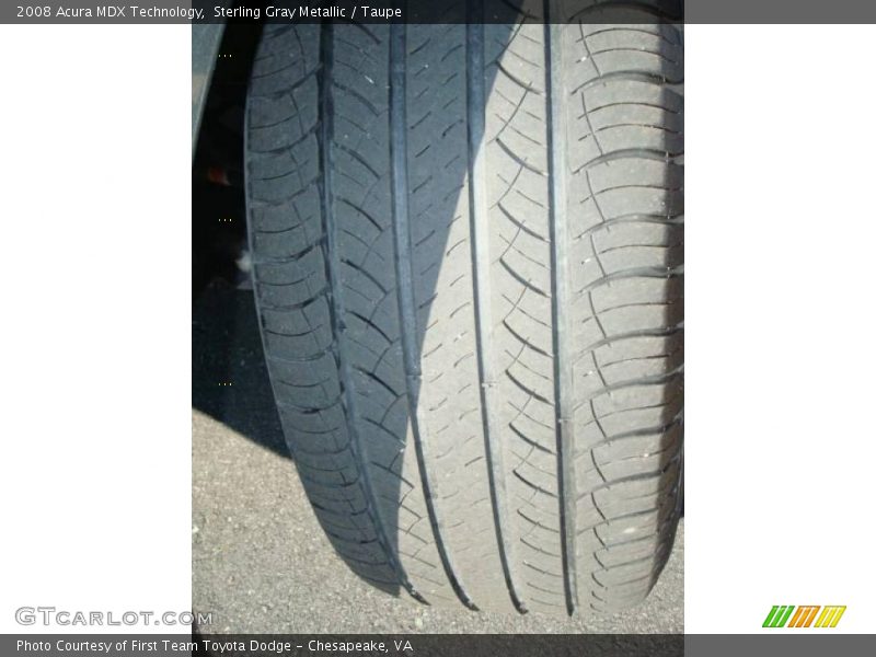 Sterling Gray Metallic / Taupe 2008 Acura MDX Technology