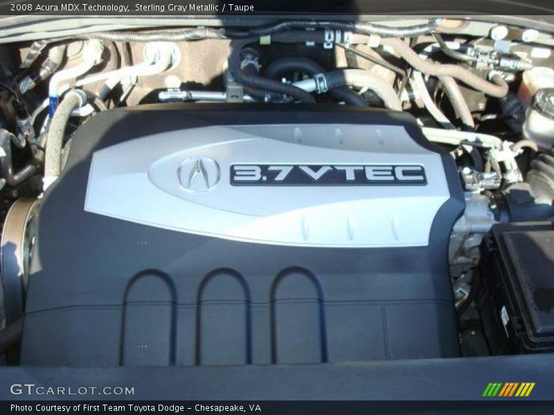 Sterling Gray Metallic / Taupe 2008 Acura MDX Technology
