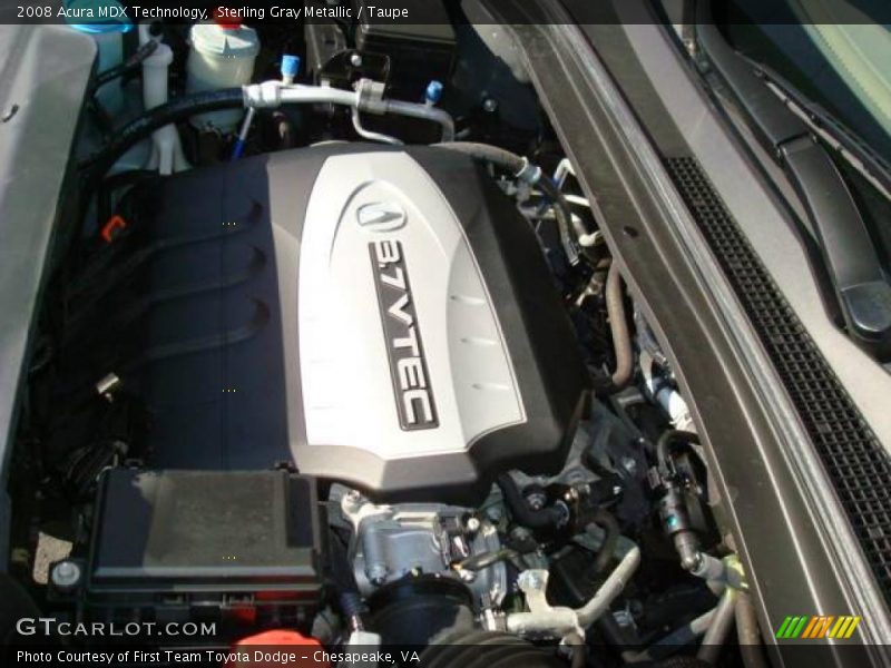 Sterling Gray Metallic / Taupe 2008 Acura MDX Technology