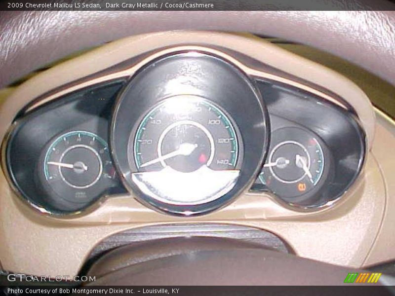 Dark Gray Metallic / Cocoa/Cashmere 2009 Chevrolet Malibu LS Sedan