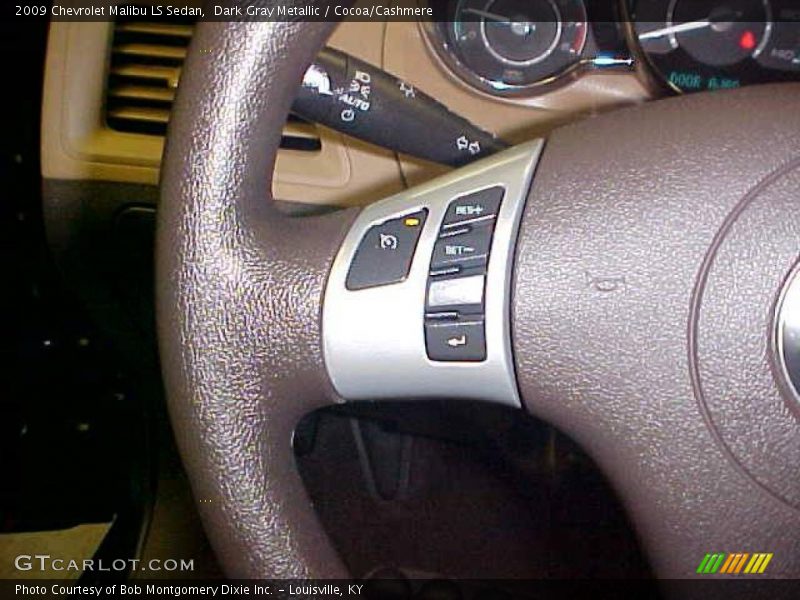 Dark Gray Metallic / Cocoa/Cashmere 2009 Chevrolet Malibu LS Sedan