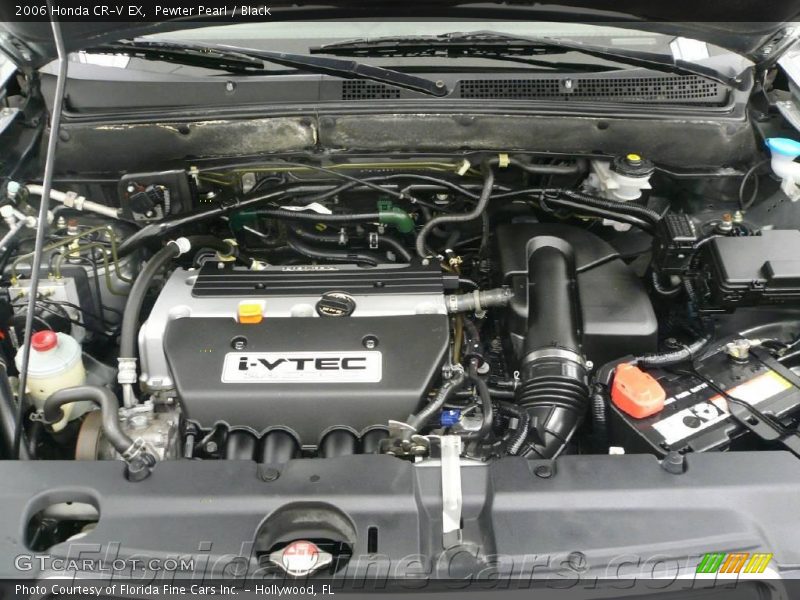Pewter Pearl / Black 2006 Honda CR-V EX