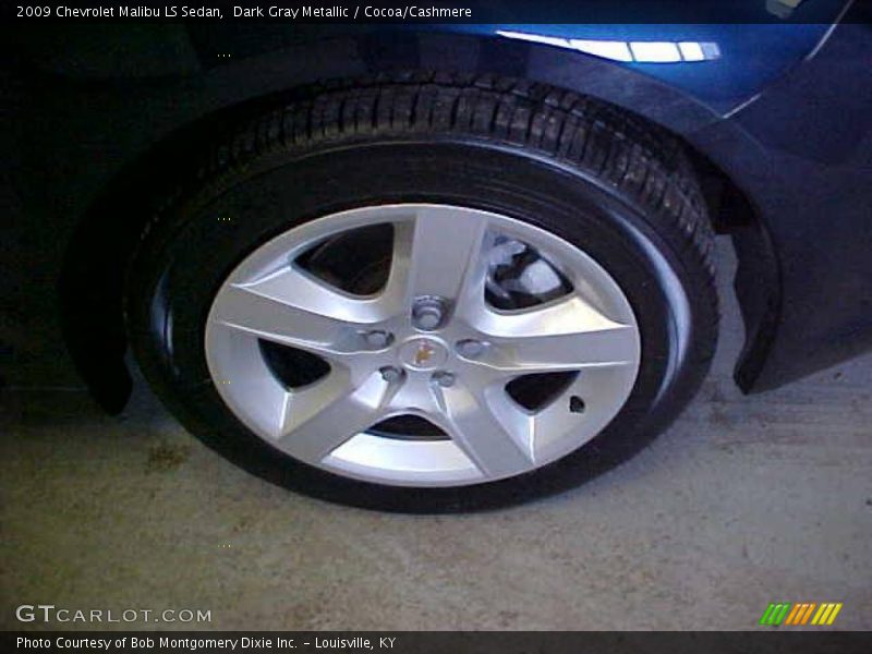 Dark Gray Metallic / Cocoa/Cashmere 2009 Chevrolet Malibu LS Sedan