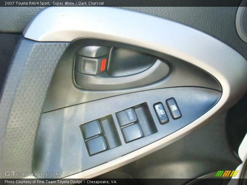 Super White / Dark Charcoal 2007 Toyota RAV4 Sport