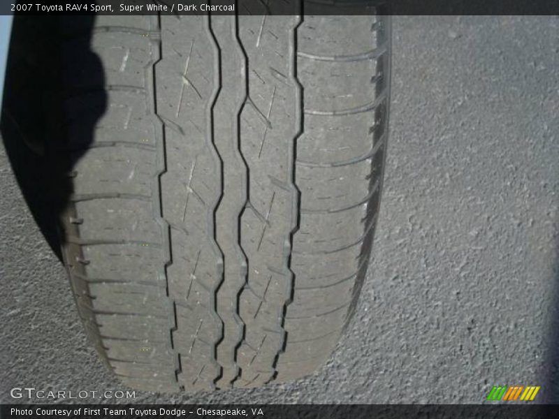 Super White / Dark Charcoal 2007 Toyota RAV4 Sport