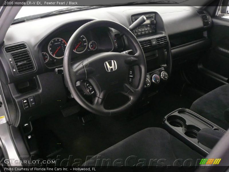 Pewter Pearl / Black 2006 Honda CR-V EX