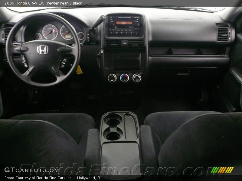 Pewter Pearl / Black 2006 Honda CR-V EX
