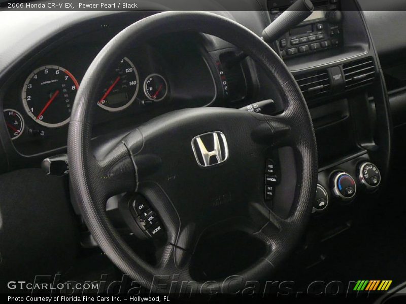Pewter Pearl / Black 2006 Honda CR-V EX