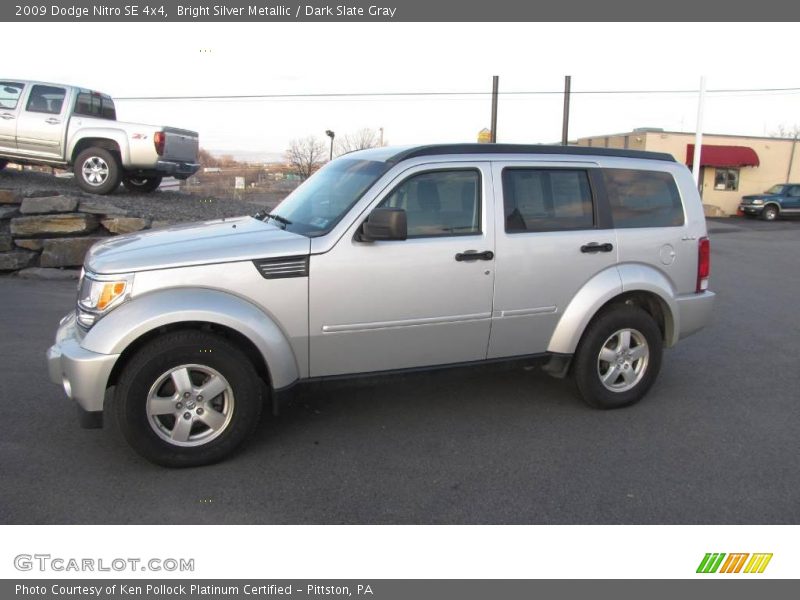 Bright Silver Metallic / Dark Slate Gray 2009 Dodge Nitro SE 4x4