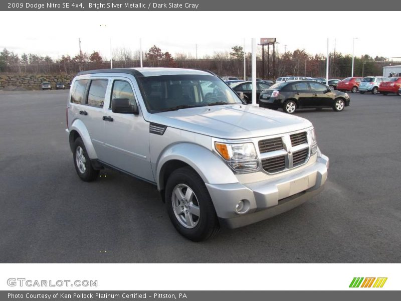 Bright Silver Metallic / Dark Slate Gray 2009 Dodge Nitro SE 4x4