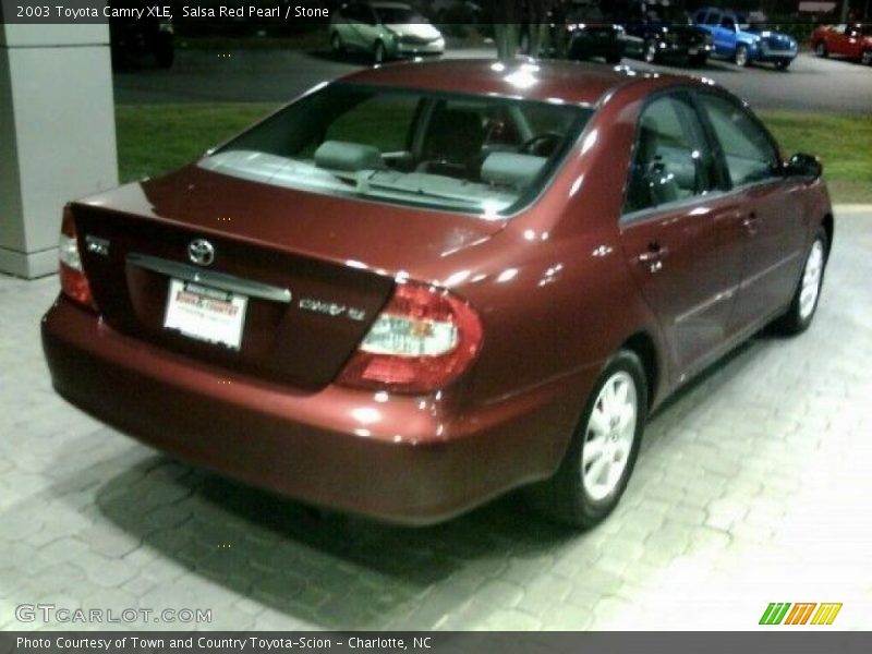 Salsa Red Pearl / Stone 2003 Toyota Camry XLE