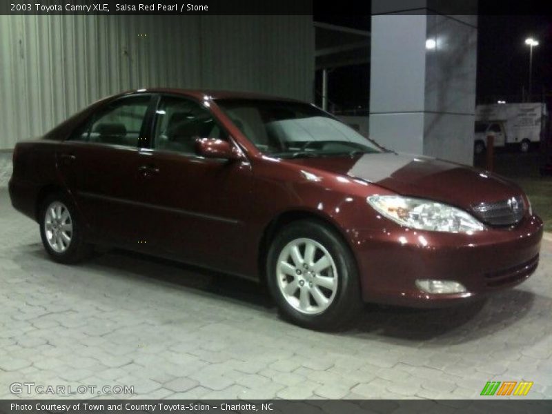 Salsa Red Pearl / Stone 2003 Toyota Camry XLE