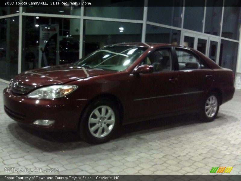 Salsa Red Pearl / Stone 2003 Toyota Camry XLE