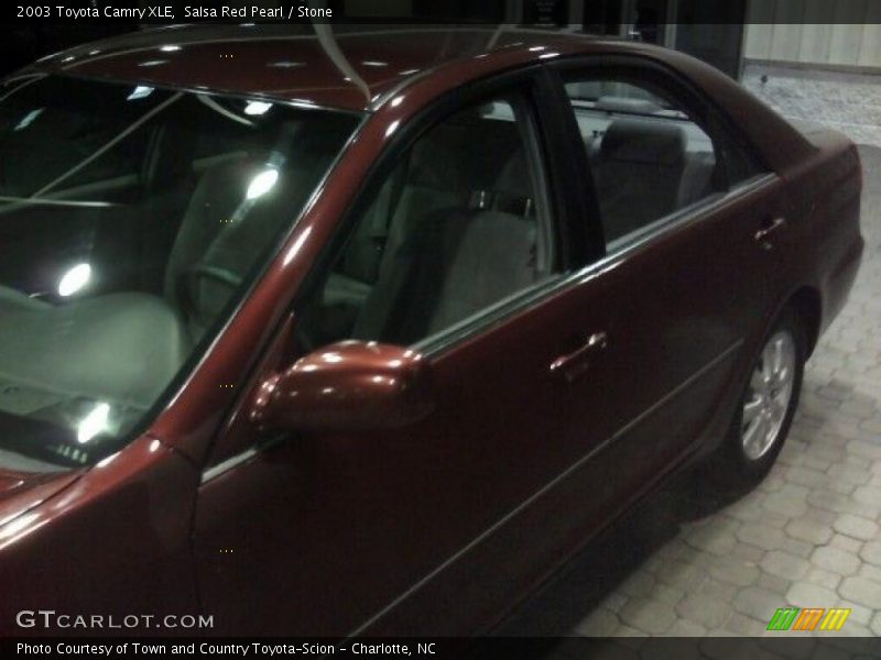 Salsa Red Pearl / Stone 2003 Toyota Camry XLE