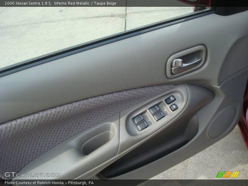 Inferno Red Metallic / Taupe Beige 2006 Nissan Sentra 1.8 S