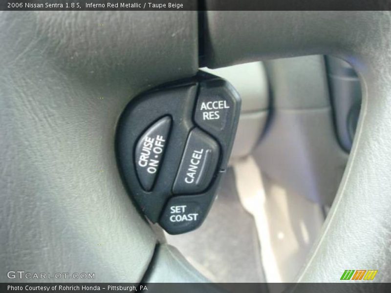 Inferno Red Metallic / Taupe Beige 2006 Nissan Sentra 1.8 S