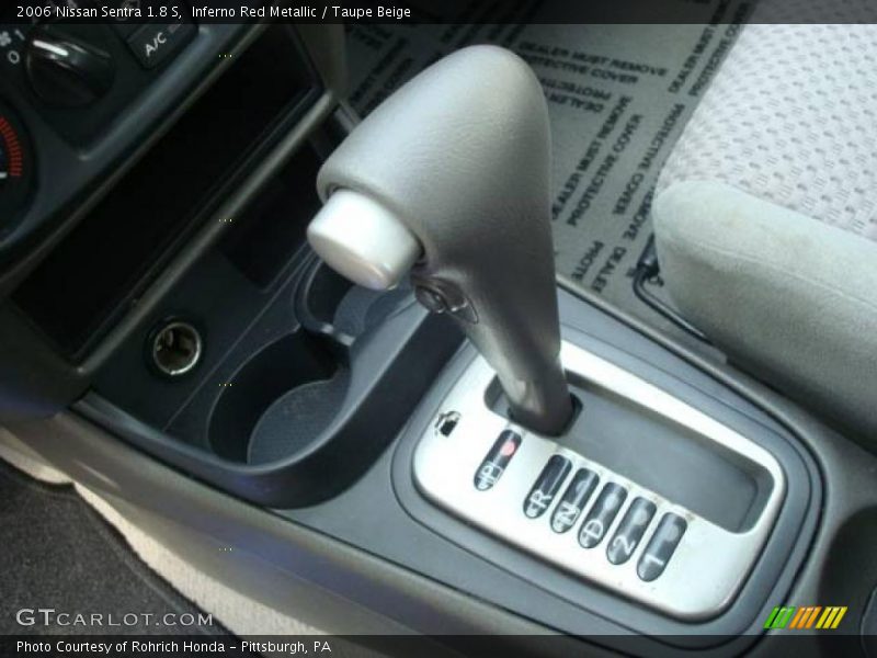 Inferno Red Metallic / Taupe Beige 2006 Nissan Sentra 1.8 S