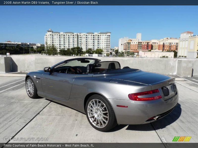 Tungsten Silver / Obsidian Black 2008 Aston Martin DB9 Volante