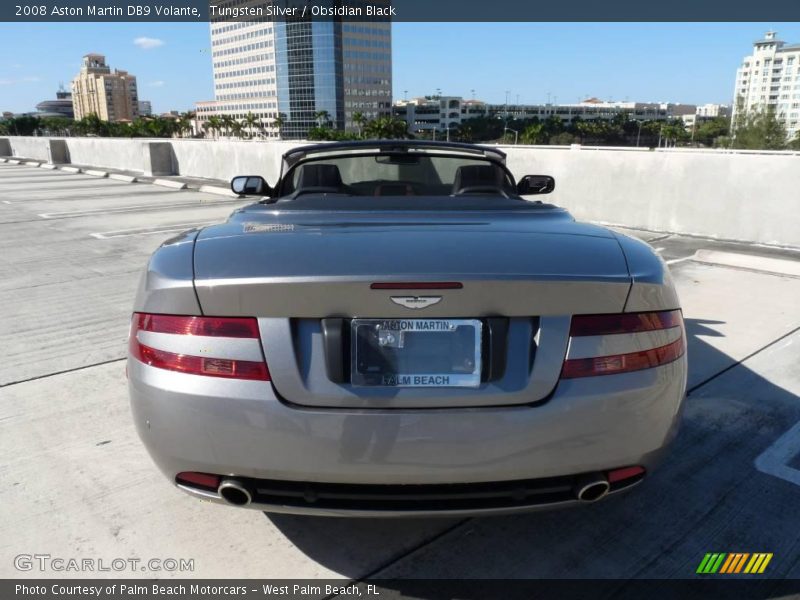 Tungsten Silver / Obsidian Black 2008 Aston Martin DB9 Volante