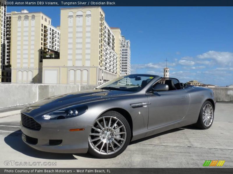 Tungsten Silver / Obsidian Black 2008 Aston Martin DB9 Volante