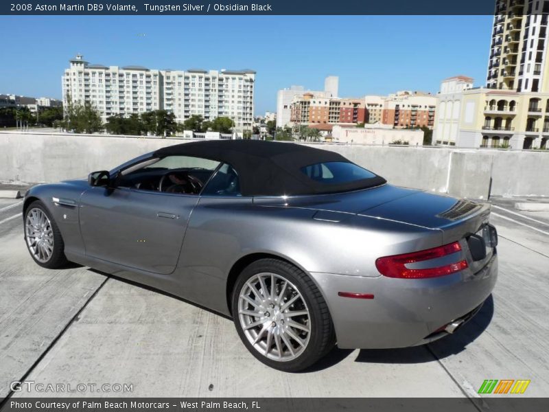 Tungsten Silver / Obsidian Black 2008 Aston Martin DB9 Volante