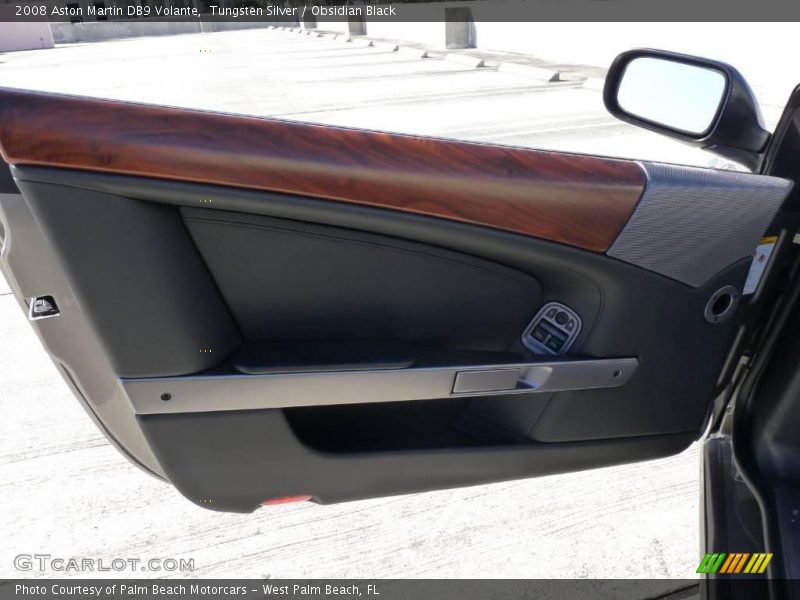 Tungsten Silver / Obsidian Black 2008 Aston Martin DB9 Volante