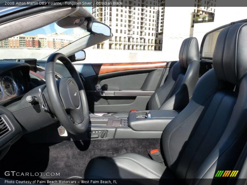 Tungsten Silver / Obsidian Black 2008 Aston Martin DB9 Volante