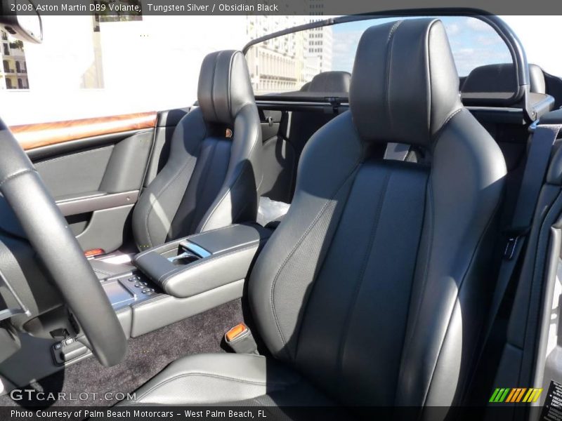 Tungsten Silver / Obsidian Black 2008 Aston Martin DB9 Volante