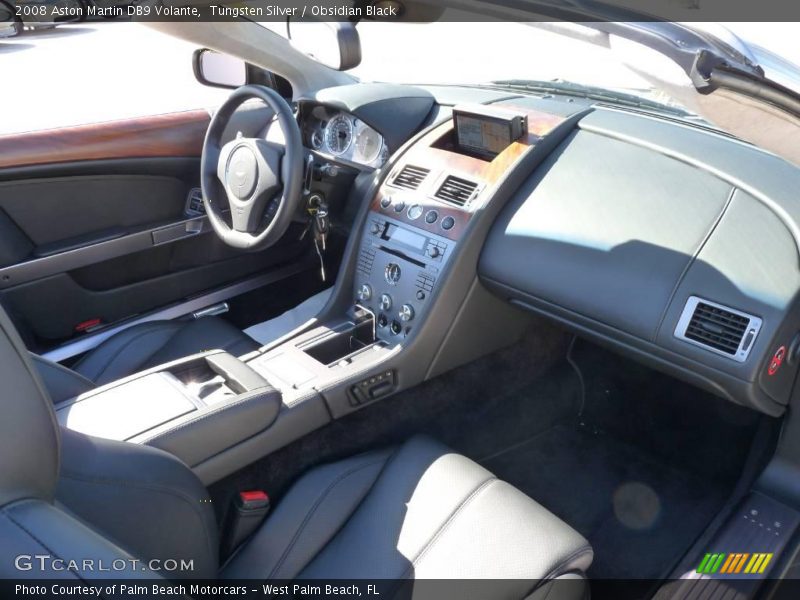 Tungsten Silver / Obsidian Black 2008 Aston Martin DB9 Volante