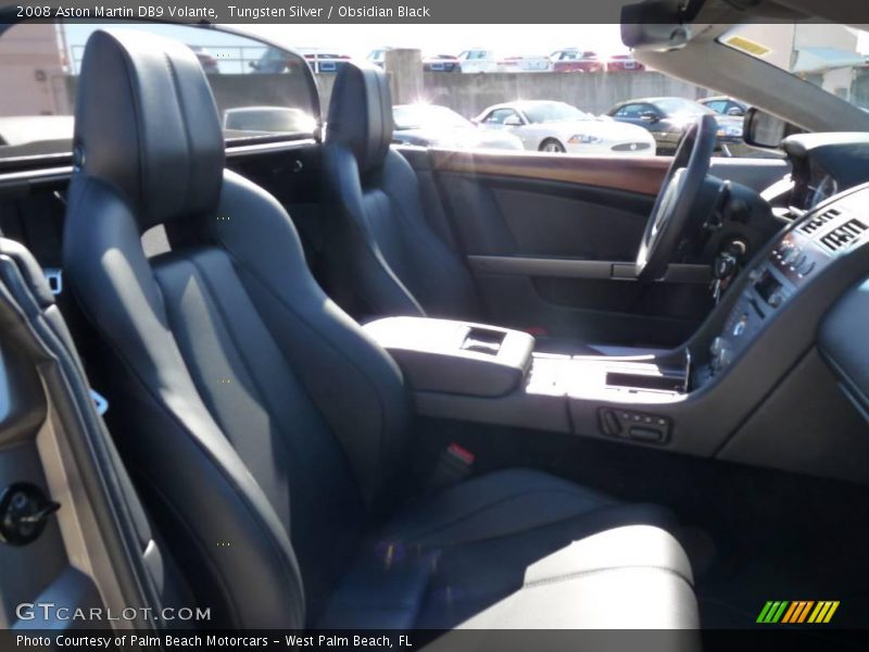 Tungsten Silver / Obsidian Black 2008 Aston Martin DB9 Volante