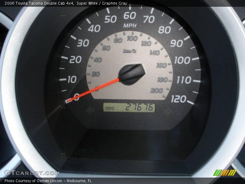 Super White / Graphite Gray 2006 Toyota Tacoma Double Cab 4x4