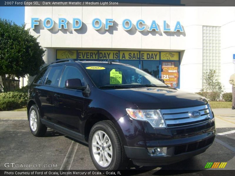 Dark Amethyst Metallic / Medium Light Stone 2007 Ford Edge SEL