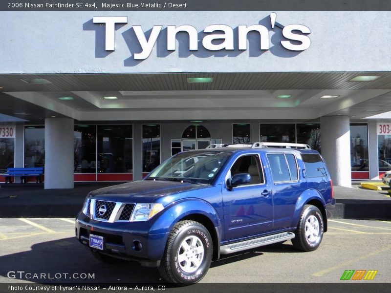 Majestic Blue Metallic / Desert 2006 Nissan Pathfinder SE 4x4
