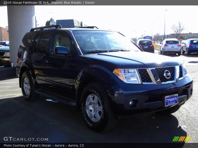 Majestic Blue Metallic / Desert 2006 Nissan Pathfinder SE 4x4