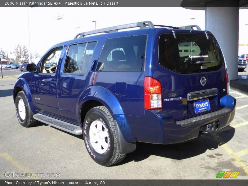 Majestic Blue Metallic / Desert 2006 Nissan Pathfinder SE 4x4