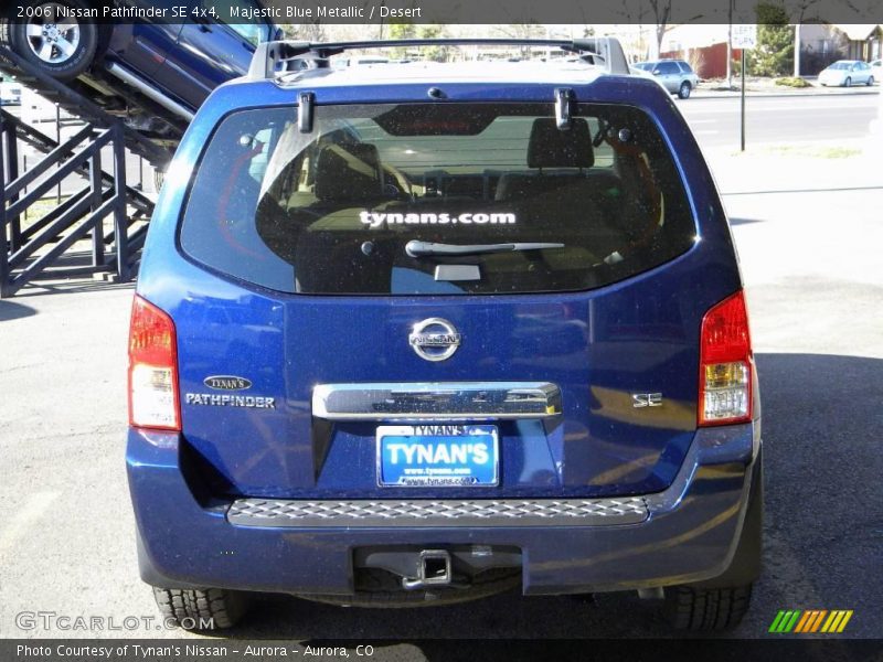 Majestic Blue Metallic / Desert 2006 Nissan Pathfinder SE 4x4