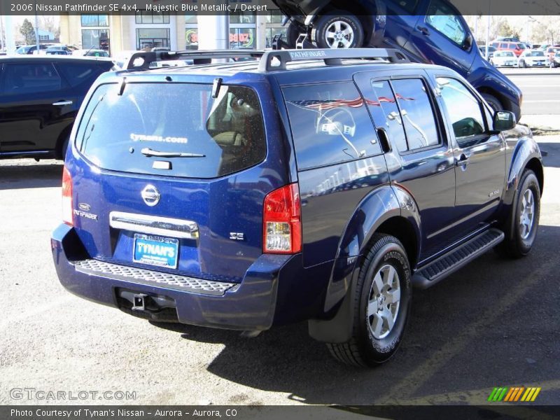 Majestic Blue Metallic / Desert 2006 Nissan Pathfinder SE 4x4