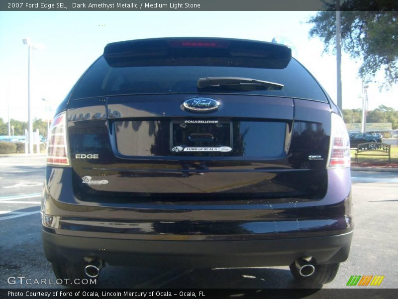 Dark Amethyst Metallic / Medium Light Stone 2007 Ford Edge SEL