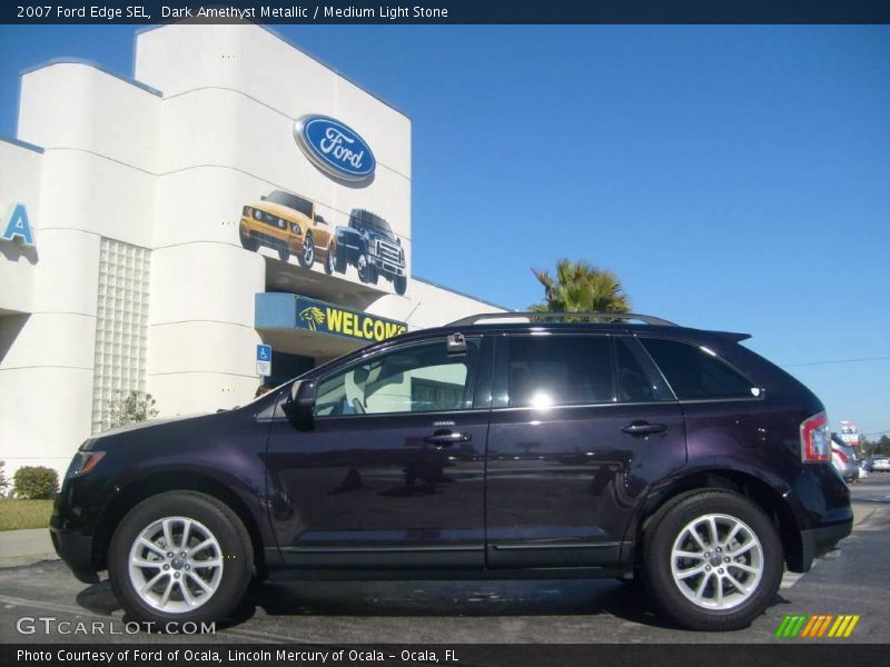 Dark Amethyst Metallic / Medium Light Stone 2007 Ford Edge SEL