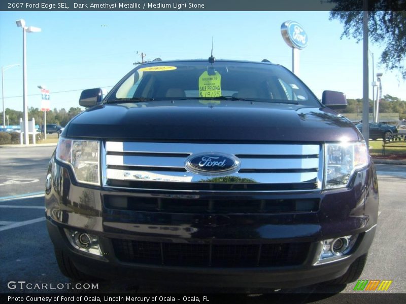 Dark Amethyst Metallic / Medium Light Stone 2007 Ford Edge SEL